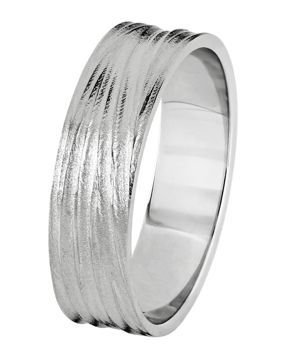 Kohinoor Flow 5.7mm white gold ring 003-455V