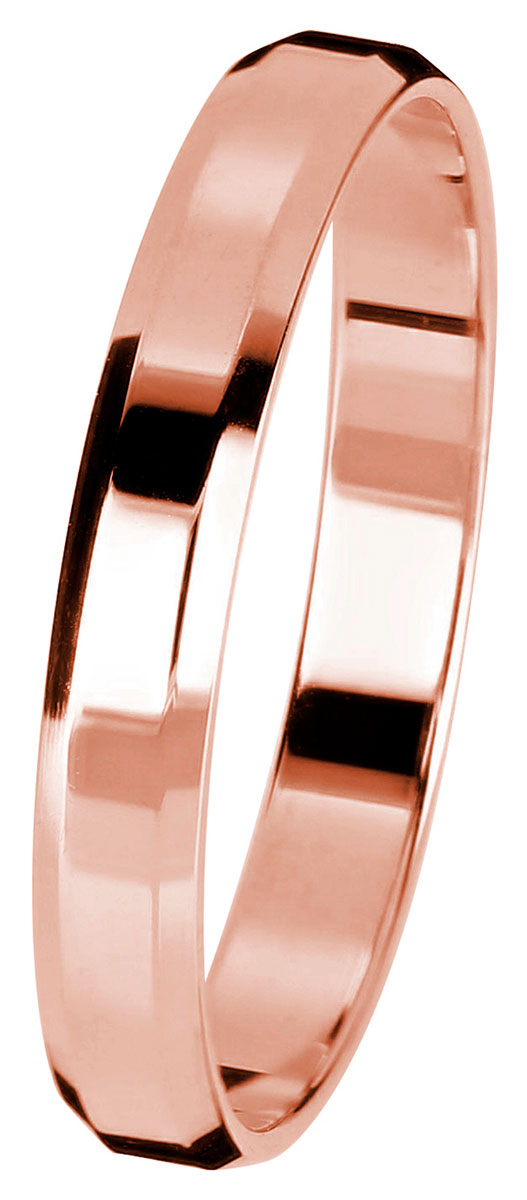 Kohinoor rose gold engagement ring 3 mm 003-613P