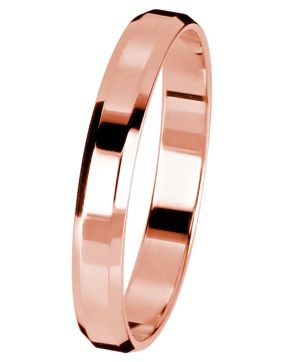 Kohinoor rose gold engagement ring 3 mm 003-613P