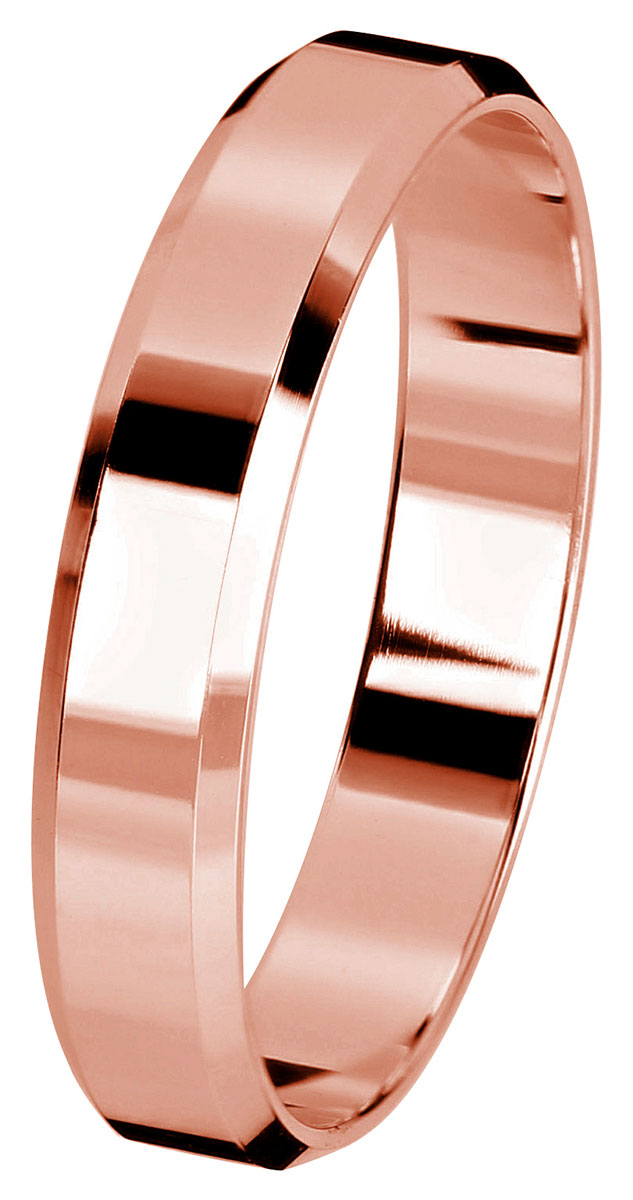 Kohinoor rose gold engagement ring 4 mm 003-614P