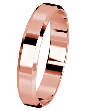Kohinoor rose gold engagement ring 4 mm 003-614P