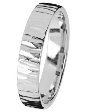 Kohinoor Duetto Gold Wood 5 mm white gold ring 003-804V