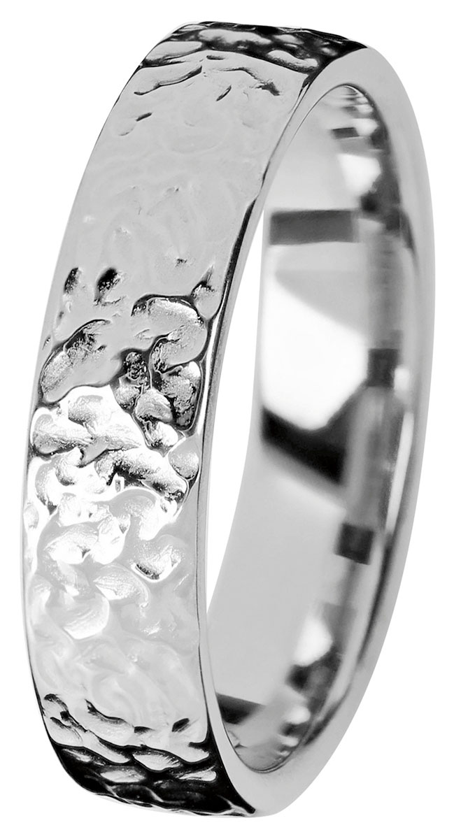 Kohinoor Duetto Gold Frost 5 mm white gold ring 003-806V