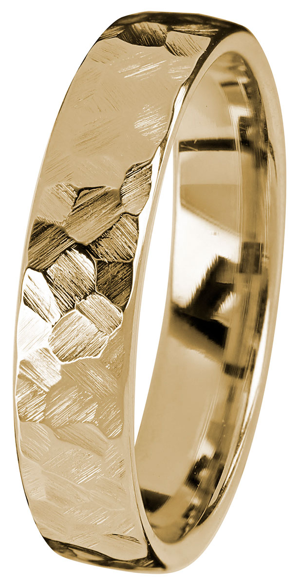 Kohinoor Duetto Gold Rock 5 mm yellow gold ring 003-807