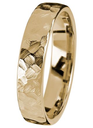 Kohinoor Duetto Gold Rock 5 mm yellow gold ring 003-807