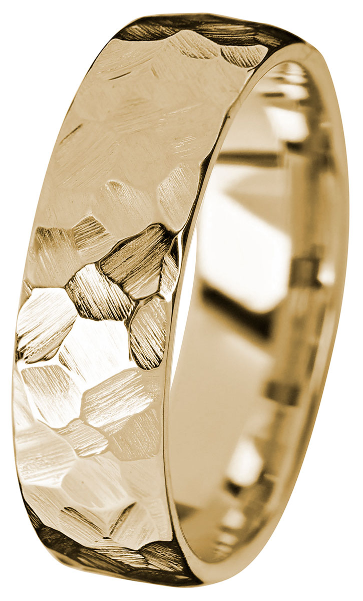 Kohinoor Duetto Gold Rock 7 mm yellow gold ring 003-817