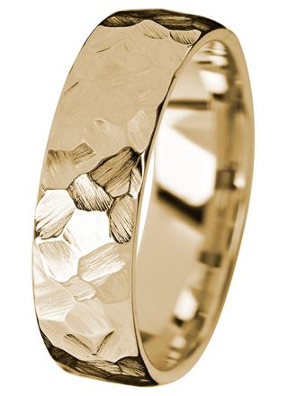 Kohinoor Duetto Gold Rock 7 mm yellow gold ring 003-817