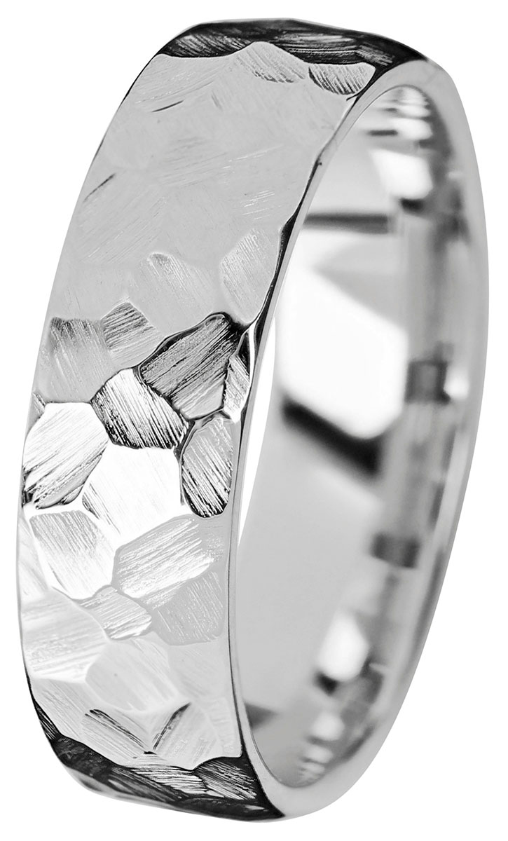 Kohinoor Duetto Gold Rock 7 mm white gold ring 003-817V