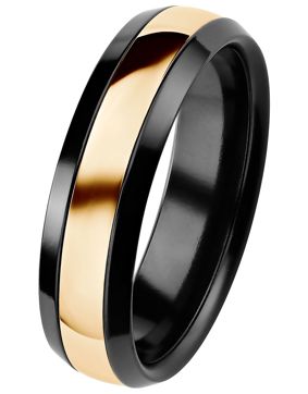 Kohinoor 006-092 Black Duetto engagement ring