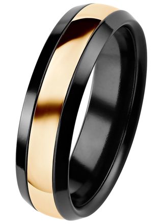 Kohinoor  006-092 Black Duetto engagement ring