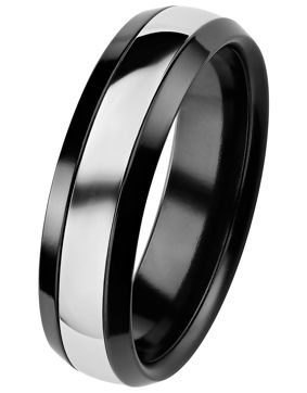 Kohinoor 006-092V Black Duetto engagement ring