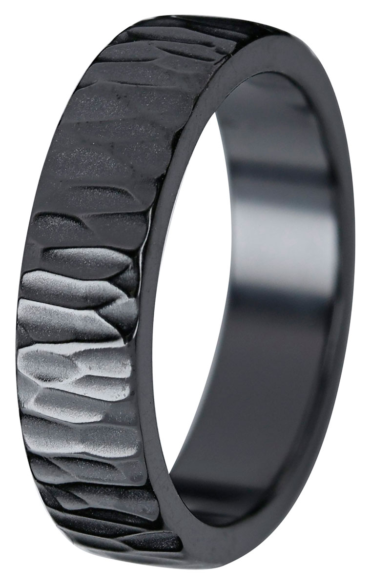 Kohinoor Duetto Black Wood 5 mm zirconium ring 006-804