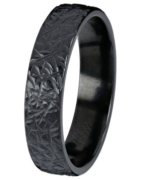 Kohinoor Duetto Black Ice 5 mm zirconium ring 006-805