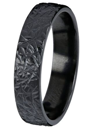 Kohinoor Duetto Black Ice 5 mm zirconium ring 006-805