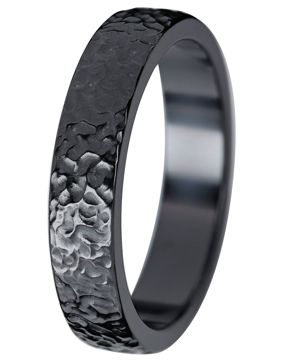 Kohinoor Duetto Black Frost 5 mm zirconium ring 006-806