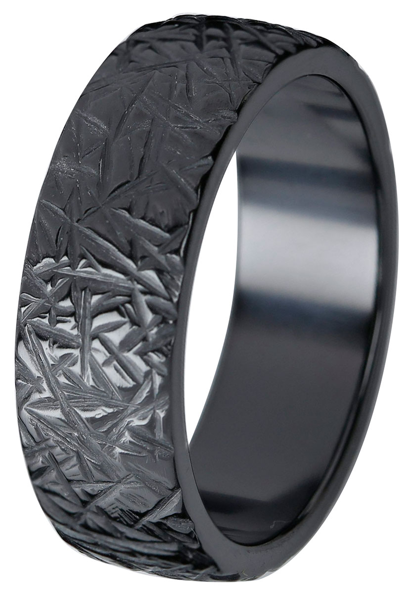 Kohinoor Duetto Black Ice 7 mm zirconium ring 006-815