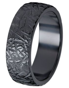 Kohinoor Duetto Black Ice 7 mm zirconium ring 006-815