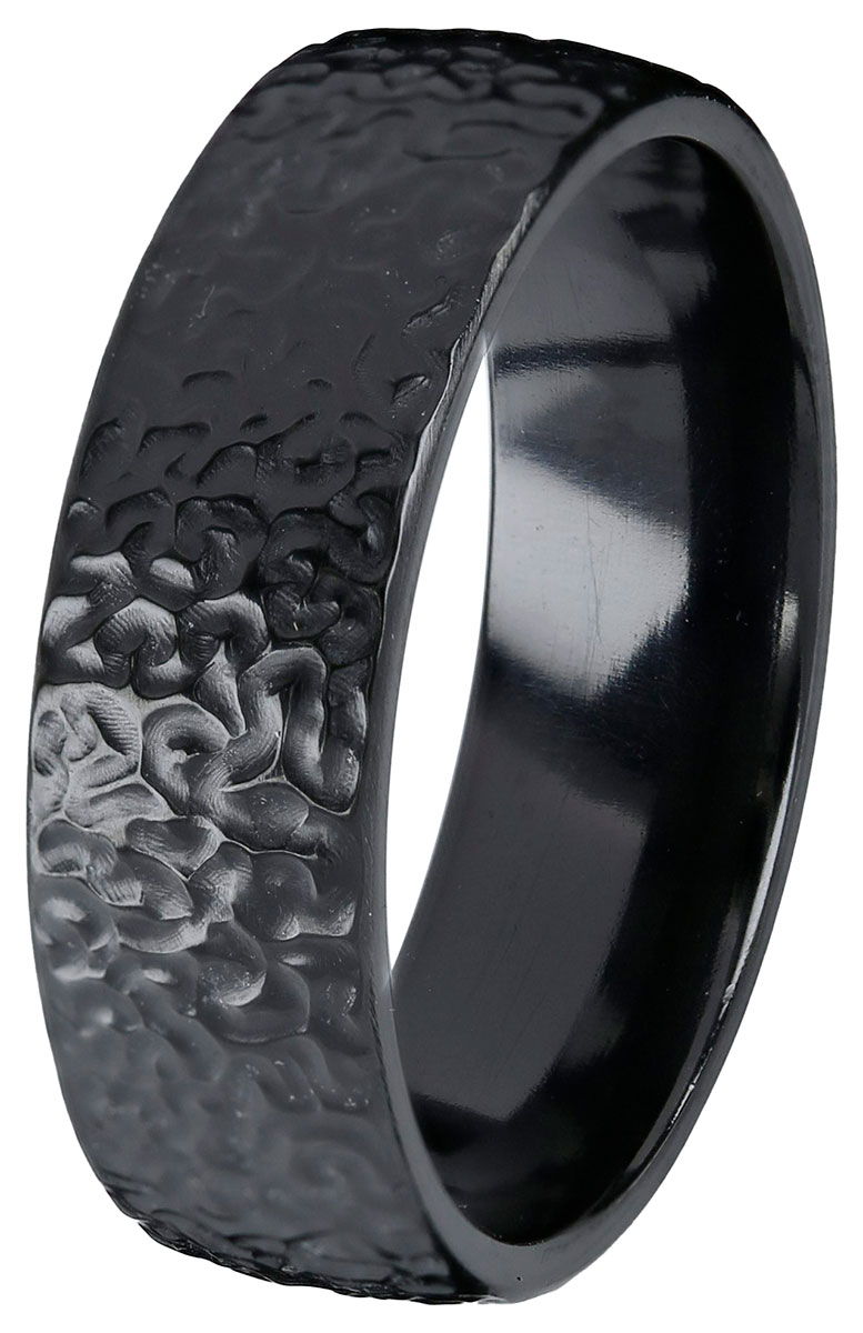 Kohinoor Duetto Black Frost 7 mm zirconium ring 006-816