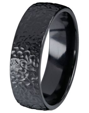 Kohinoor Duetto Black Frost 7 mm zirconium ring 006-816