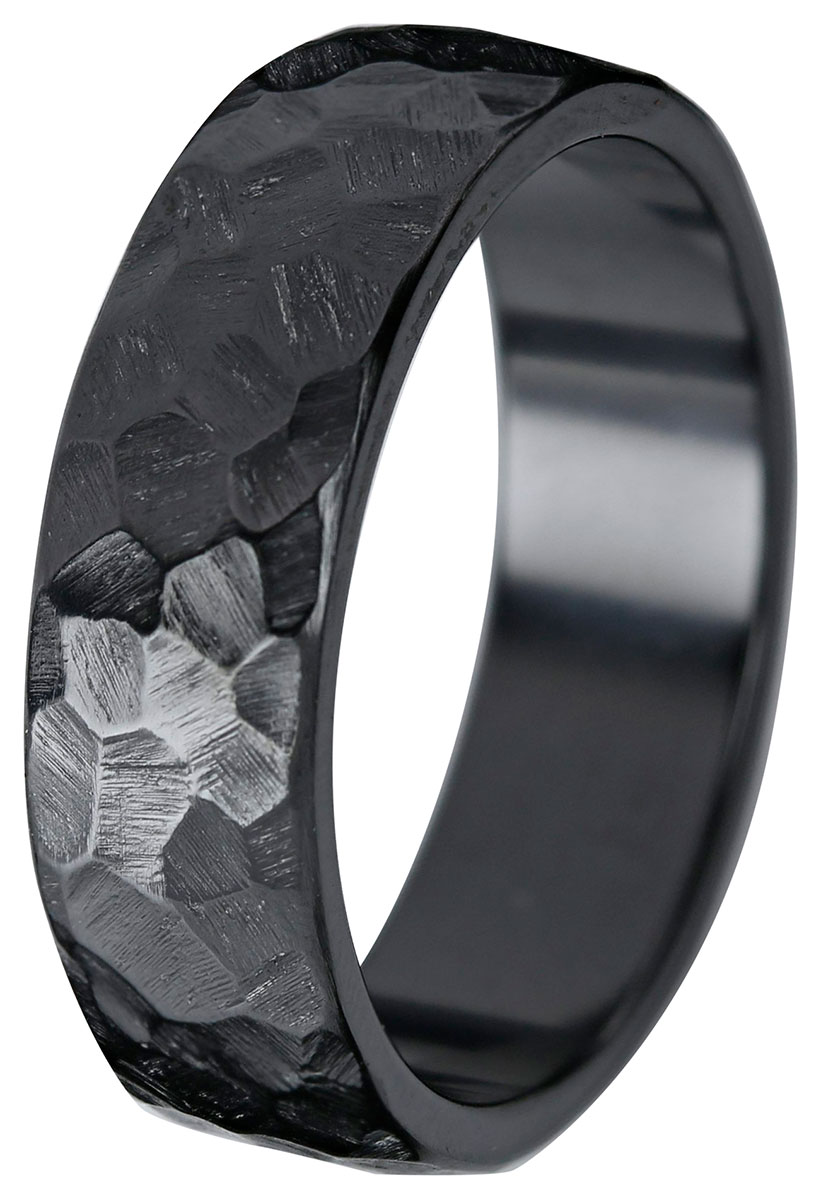 Kohinoor Duetto Black Rock 7 mm zirconium ring 006-817