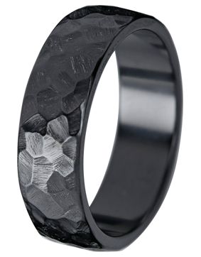Kohinoor Duetto Black Rock 7 mm zirconium ring 006-817