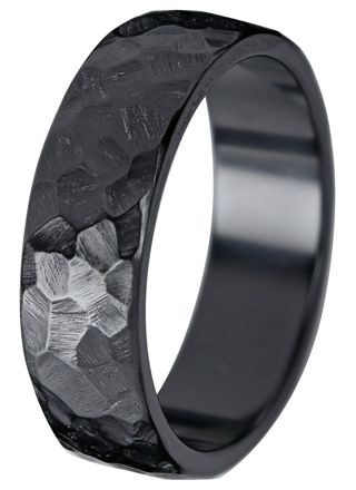 Kohinoor Duetto Black Rock 7 mm zirconium ring 006-817