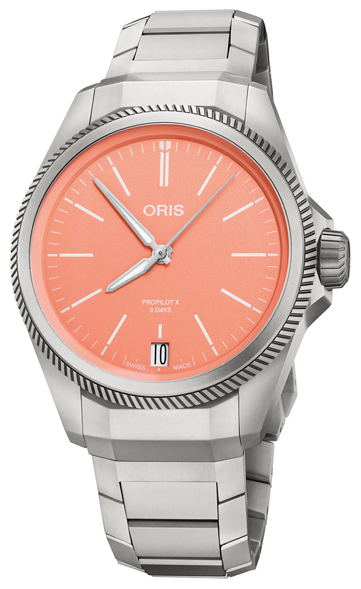 Oris ProPilot X Calibre 400 Salmon 01 400 7778 7158-07 7 20 01TLC