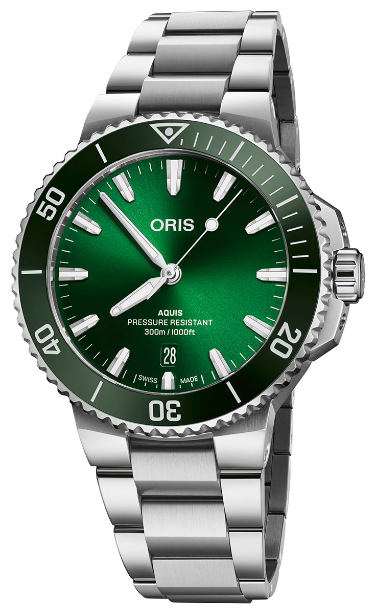 Oris Aquis Date 41.50 mm Green 01 733 7787 4157-07 8 22 04PEB