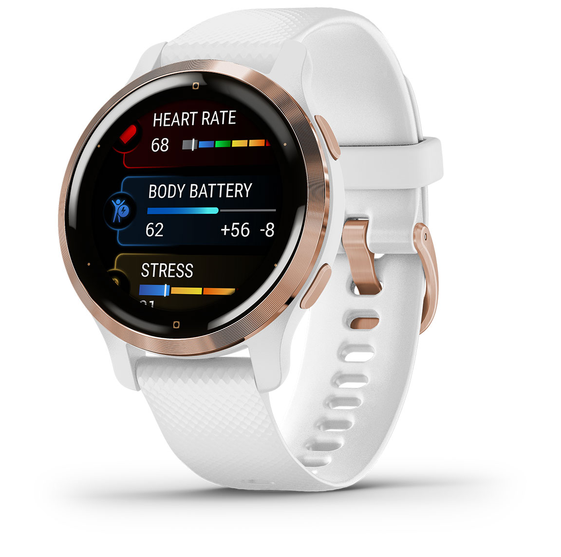 Garmin Gps Reloj Garmin Venus Garmin Venu 2S Rose Gold With White