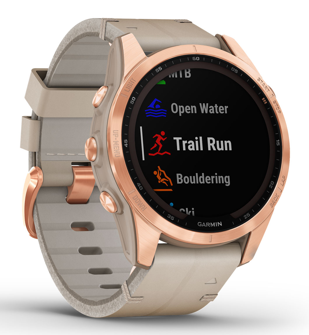 Fenix Garmin Rose Gold Strap Garmin Fenix 7S Sapphire Solar Rose