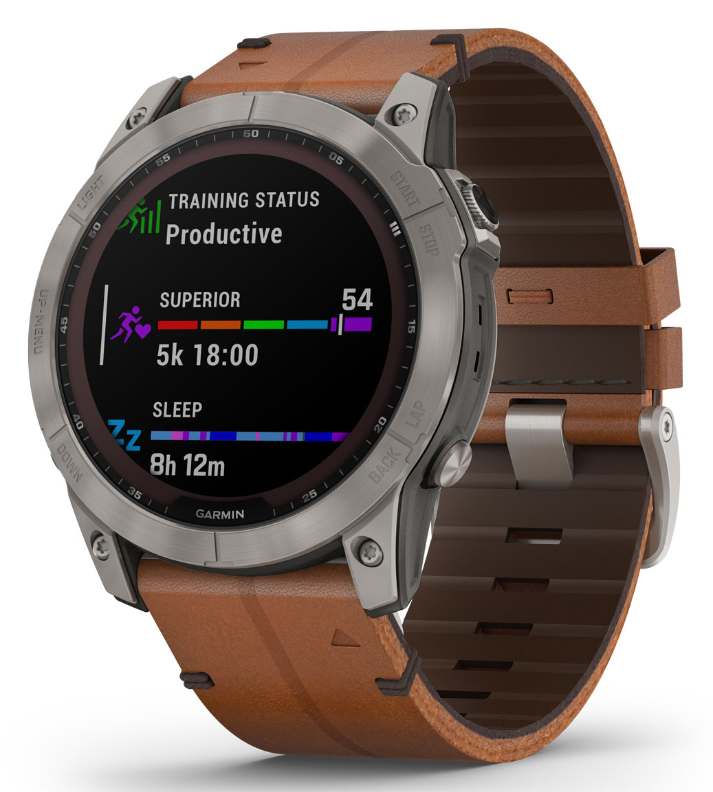Garmin Fenix 7X Sapphire Solar Titanium with Chestnut Garmin Fenix 7X Sapphire Solar Titanium with Chestnut