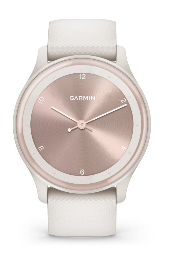 Garmin Vivomove Sport Ivory Peach Gold 010 02566 01 watchesonline