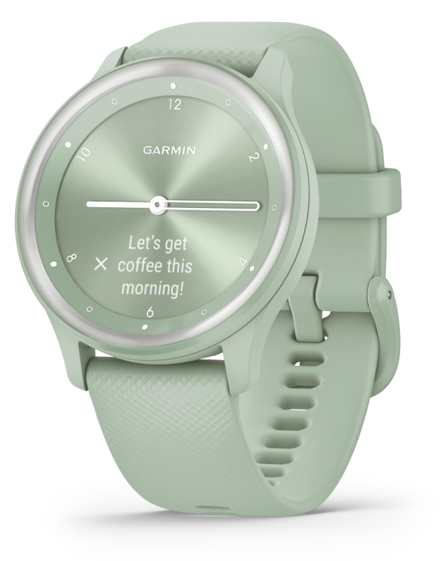 独特な 【送料無料】 Light Sport Vivomove Garmin Mint 010-02566-03 Silver 時計