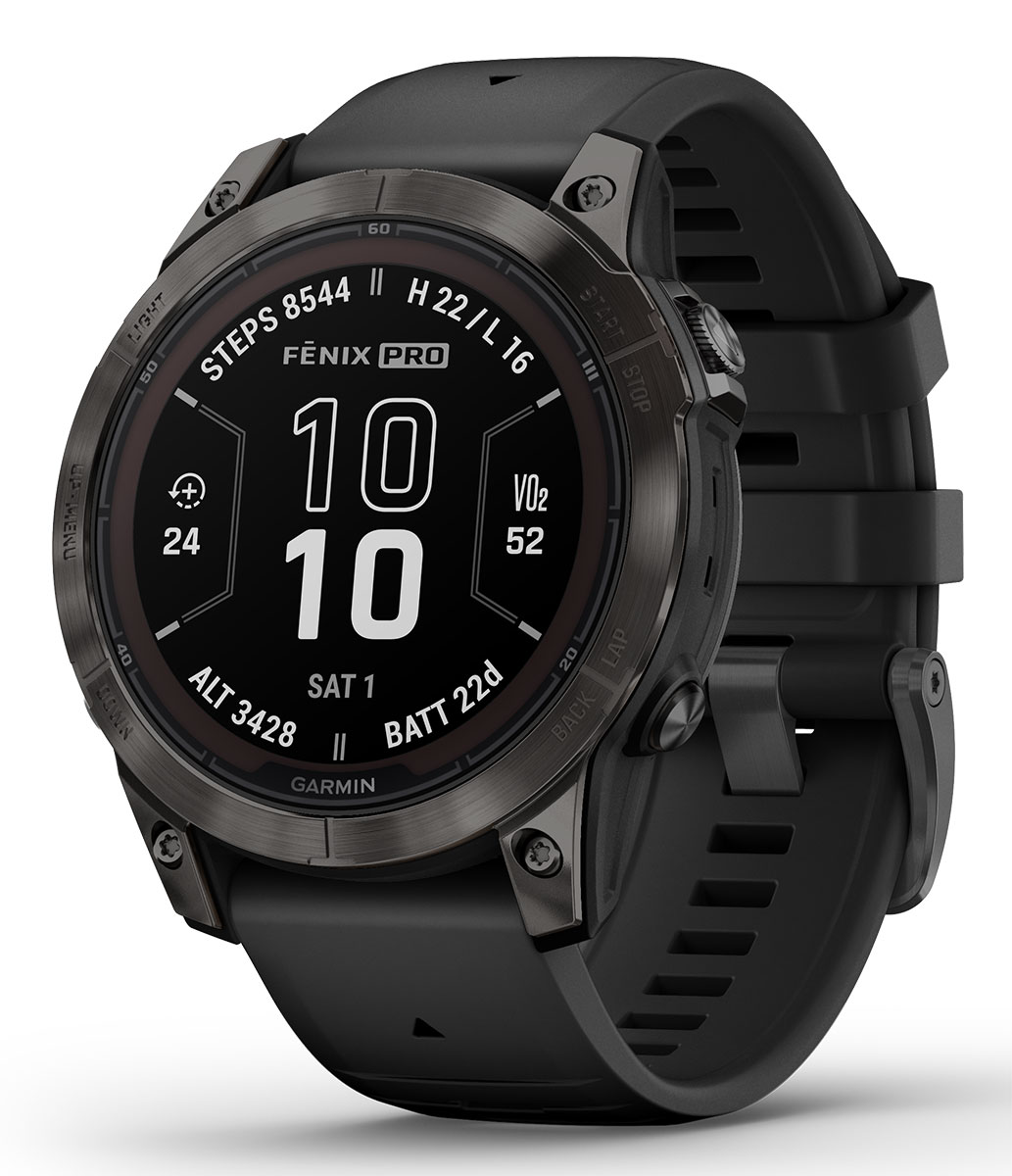 Garmin fenix 7X Sapphire Solar, Carbon Gray DLC Titanium with