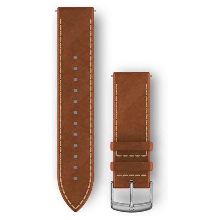 Garmin Vivomove HR leather strap Tan 010-12691-0A