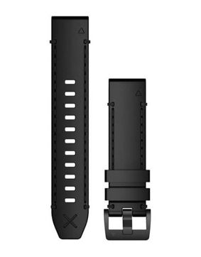 Garmin QuickFit 22mm Genuine Horween Leather Strap – Black 010-12738-19