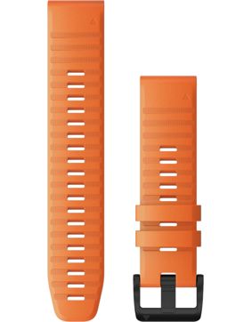 Garmin Quickfit 22mm orange silicone strap 010-12863-01