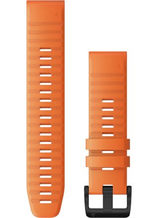 Garmin Quickfit 22mm orange silicone strap 010-12863-01
