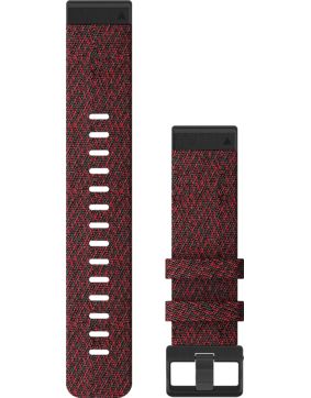 Garmin Quickfit 22mm red nylon strap 010-12863-06