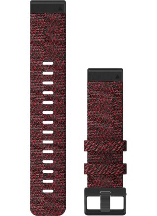 Garmin Quickfit 22mm red nylon strap 010-12863-06