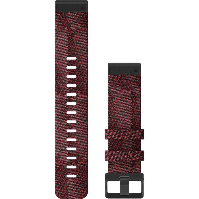 Garmin Quickfit 22mm red nylon strap 010-12863-06