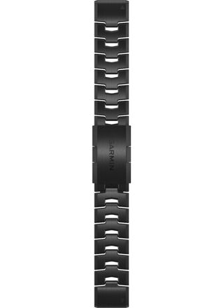 Garmin Quickfit 22mm breathable dark grey DLC titanium strap 010-12863-09