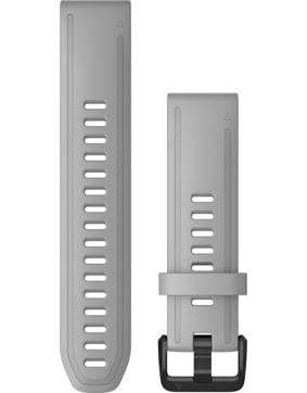 Garmin Quickfit 20mm light grey silicone strap 010-12866-00