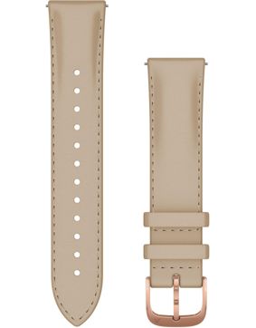 Garmin sand coloured Quick release leather strap 20mm 010-12924-21