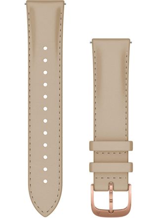 Garmin sand coloured Quick release leather strap 20mm 010-12924-21