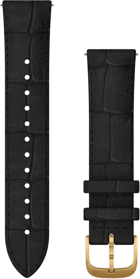 Garmin black Quick release leather strap 20mm 010-12924-22