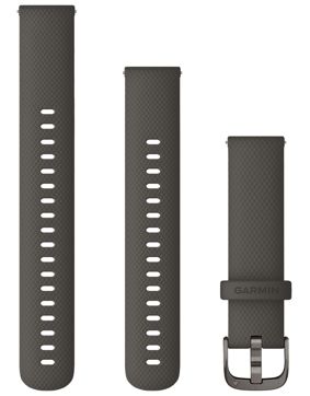 Garmin Quick Release Silicone Strap Dark Grey 18 mm 010-12932-0E