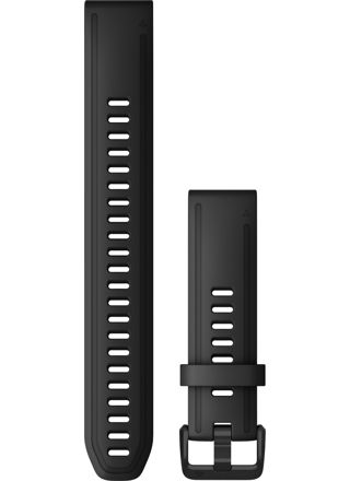 Garmin Quickfit 20mm big black silicone strap 010-12942-00