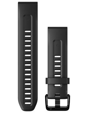 Garmin Quickfit 20 mm Black Silicone Strap 010-13102-00