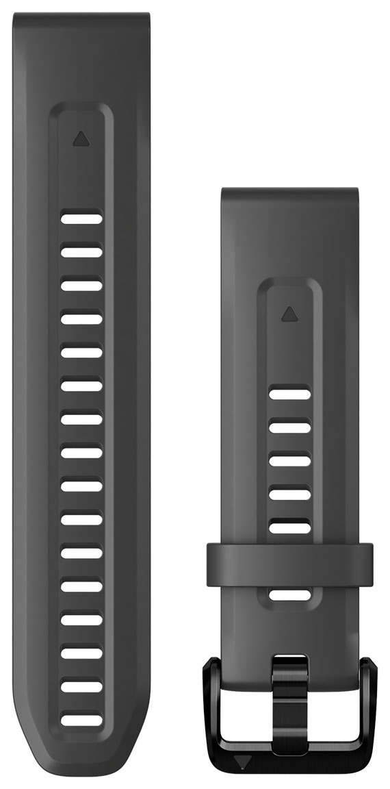 Garmin Quickfit 20 mm Graphite Silicone Strap 010-13102-01